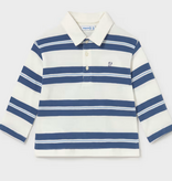 Mayoral mayoral indigo striped polo