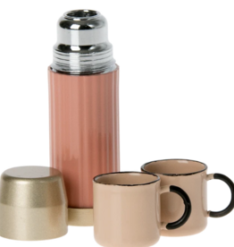 Maileg maileg thermos and cups 2", coral
