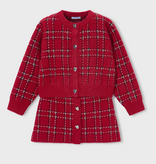 Mayoral mayoral red plaid set