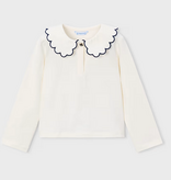 Mayoral mayoral scalloped collar shirt