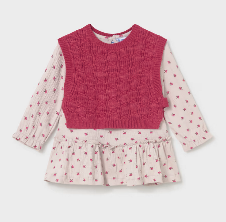 Mayoral mayoral petal dress w/ vest