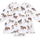 angel dear angel dear wild horses bodysuit dress