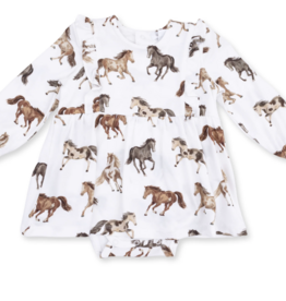 angel dear angel dear wild horses bodysuit dress