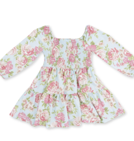 angel dear angel dear tiered floral dress