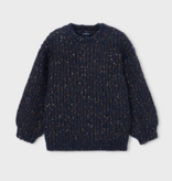 Mayoral mayoral dark tweed crewneck sweater