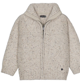 Mayoral mayoral tweed zip up sweater
