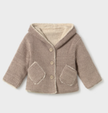 Mayoral mayoral reversible cocoa hooded sweater