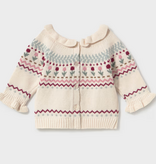mayoral newborn mayoral fair isle cardigan