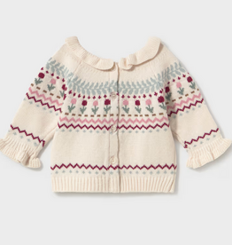 mayoral newborn mayoral fair isle cardigan