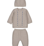 mayoral newborn mayoral 3 piece sweater set w/ blue