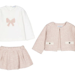 Mayoral mayoral 3 piece blush bow set