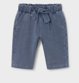 Mayoral mayoral stretch denim w/ tie