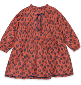 viverano organic terracotta floral dress