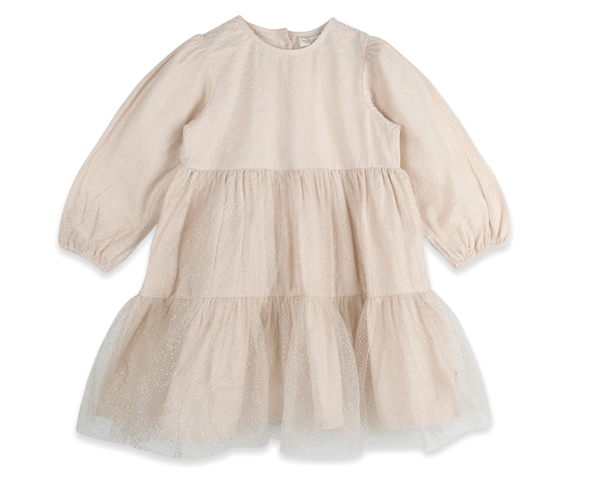 viverano organic blush dot tiered dress