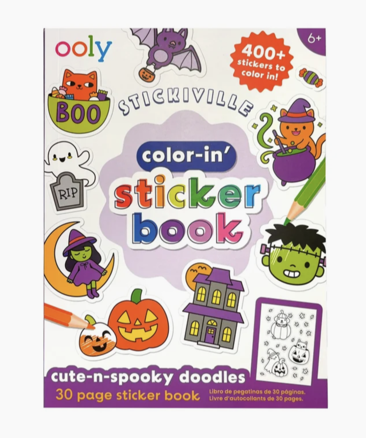 ooly ooly color-in sticker book