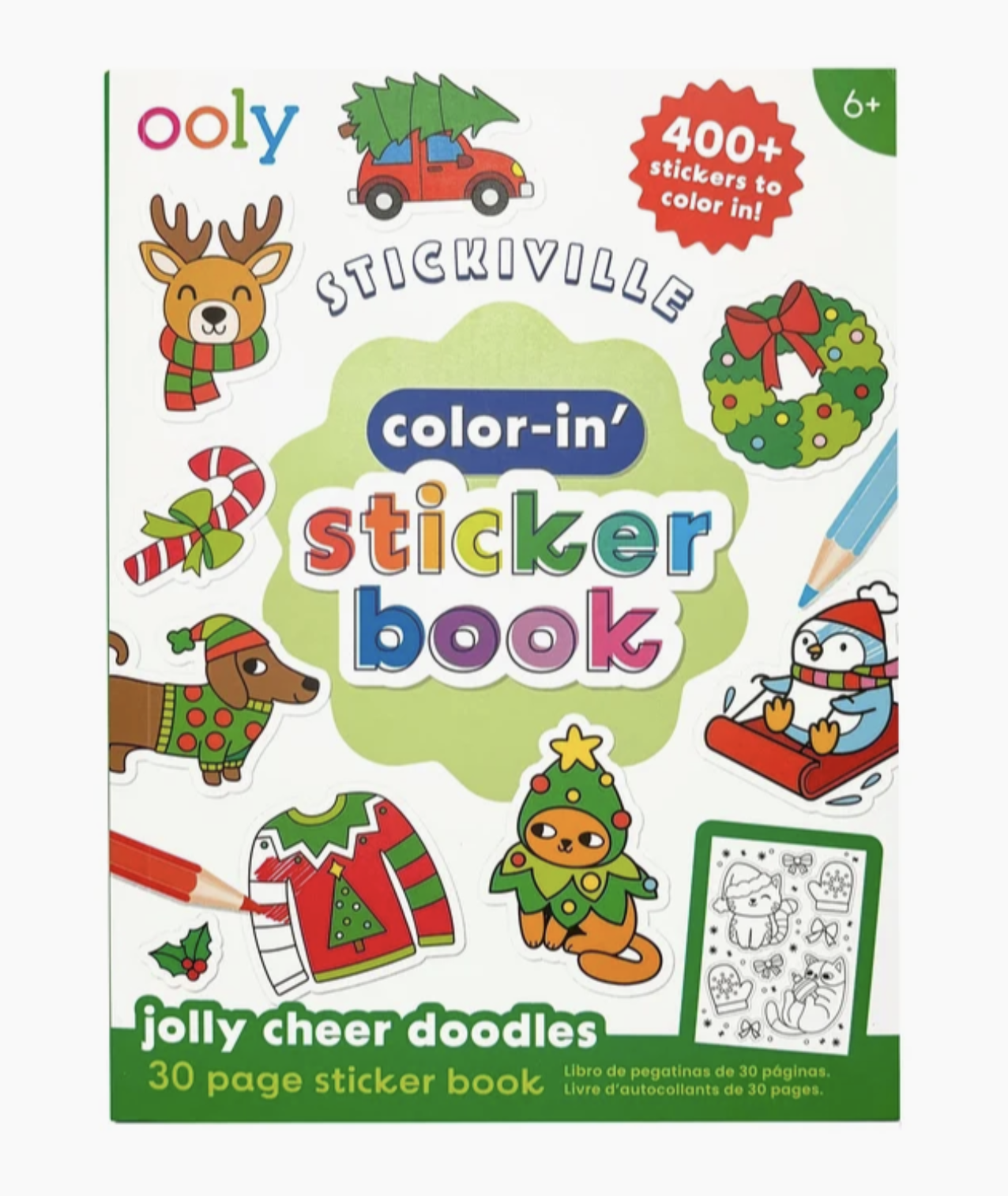 ooly ooly color-in sticker book