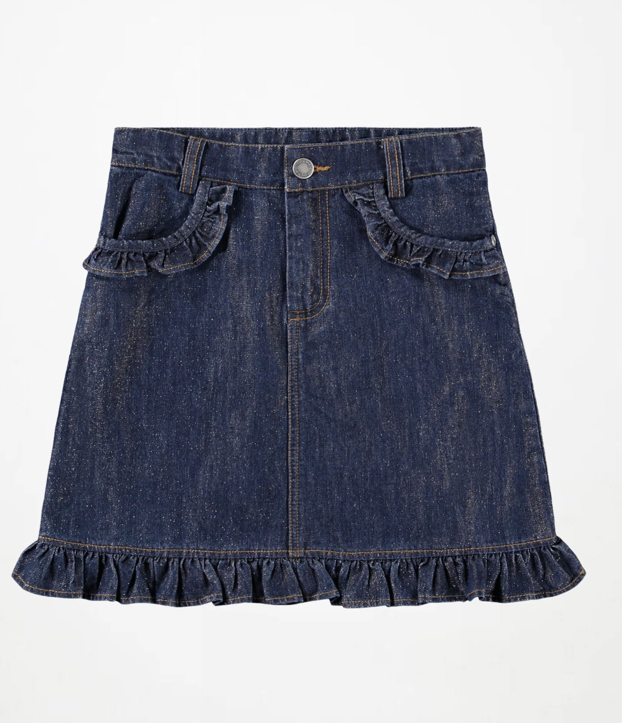 molo molo glitter denim skirt