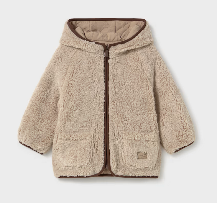 Mayoral mayoral reversible teddy jacket