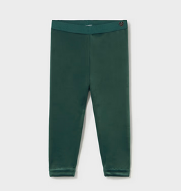 Mayoral mayoral emerald velvet leggings