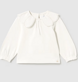 Mayoral mayoral ivory collared tee