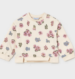 Mayoral mayoral floral sweatshirt