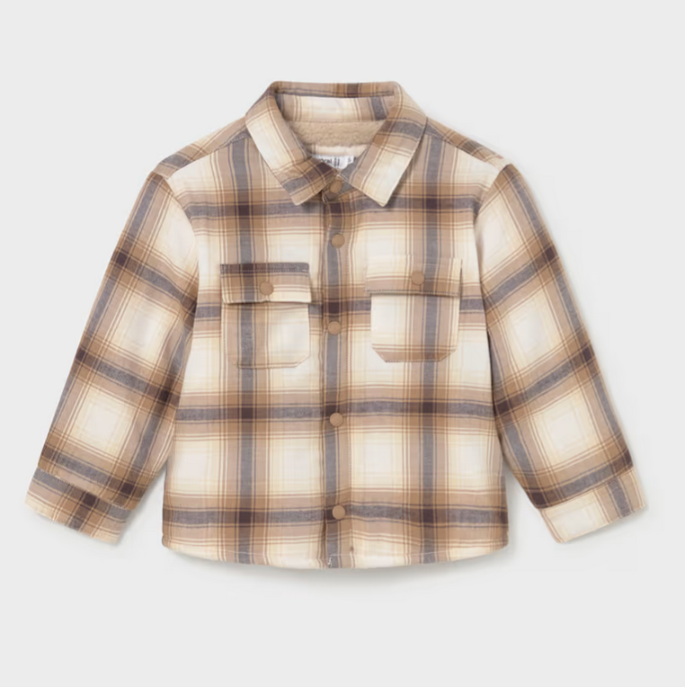 Mayoral mayoral plaid shacket