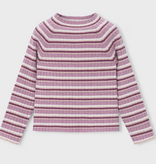 Mayoral mayoral violet striped mock neck sweater
