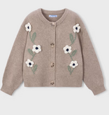 Mayoral mayoral floral knit cardigan