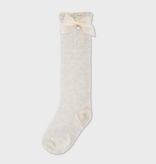 Mayoral mayoral knee high socks w/ bows