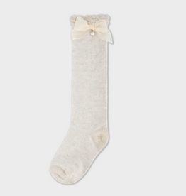 Mayoral mayoral knee high socks w/ bows