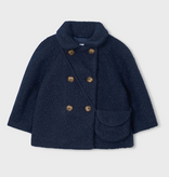 Mayoral mayoral navy boucle coat