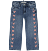Babyface s&s embroidered heart denim
