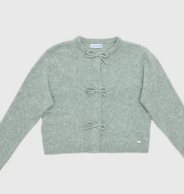Mayoral mayoral grey bow cardigan