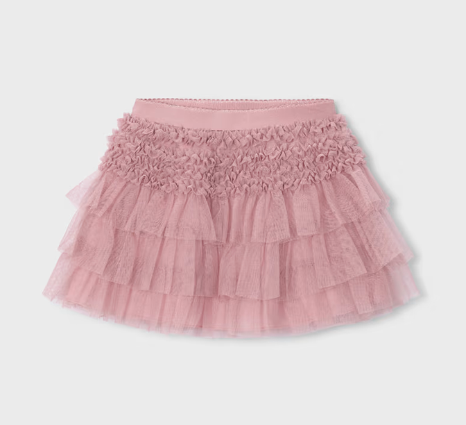 Mayoral mayoral rose quartz tulle skirt
