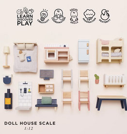 le toy van wooden doll house furniture set