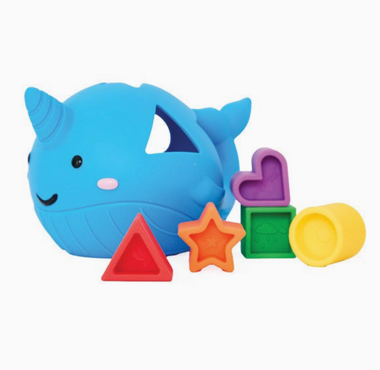 glo pals narwal silicone shape sorter