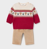 Mayoral mayoral fair isle sweater set