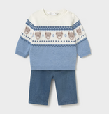 Mayoral mayoral fair isle sweater set
