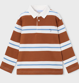 Mayoral mayoral clay striped polo
