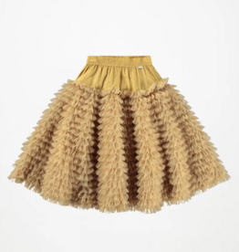 molo molo camel tiered ruffle skirt