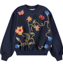 molo molo embroidered floral sweatshirt