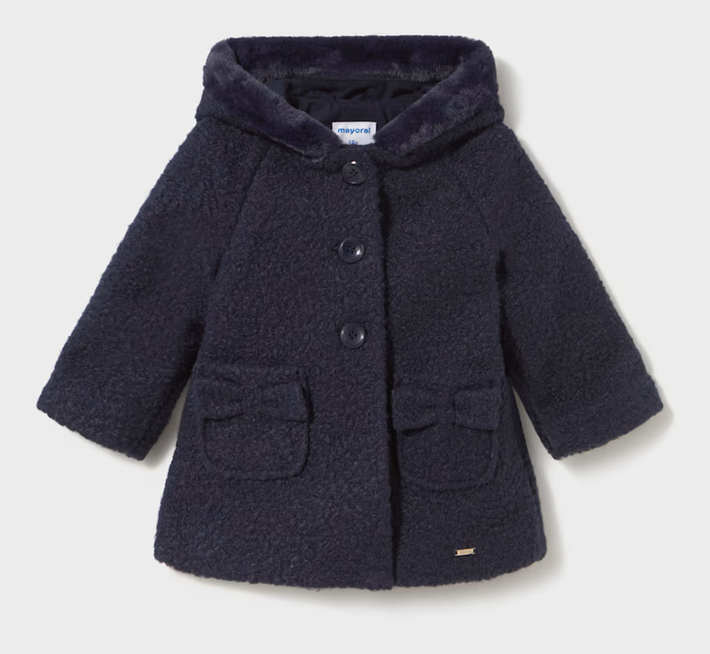Mayoral mayoral navy hooded coat