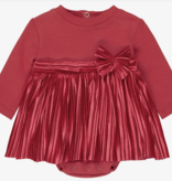 mayoral newborn mayoral pleated red dress