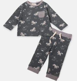 viverano organic horse/bird tee & jogger