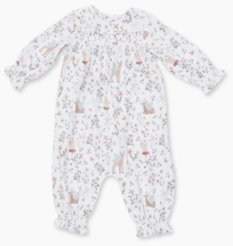 angel dear angel dear smocked woodland romper