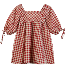 vignette vignette red check dress