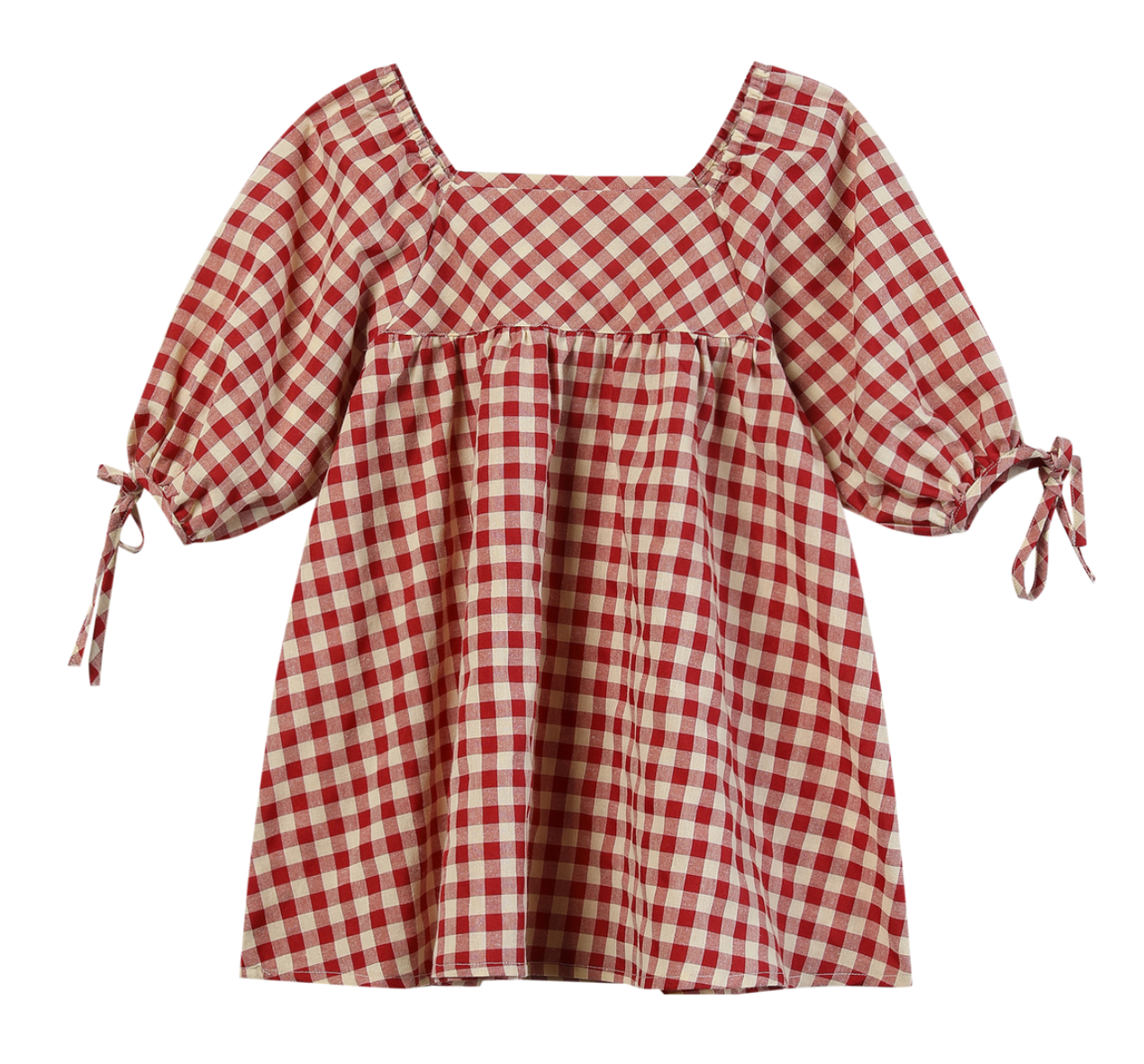 vignette vignette red check dress