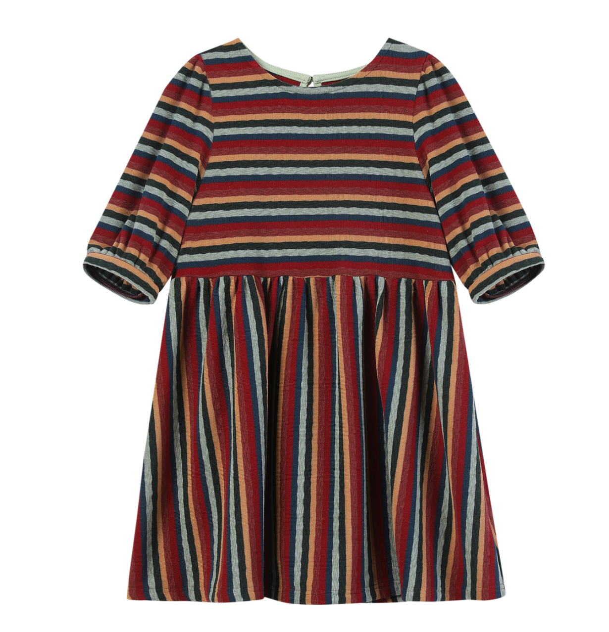 vignette vignette rust striped dress