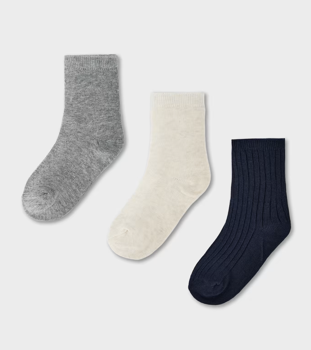 Mayoral mayoral 3 pack solid socks