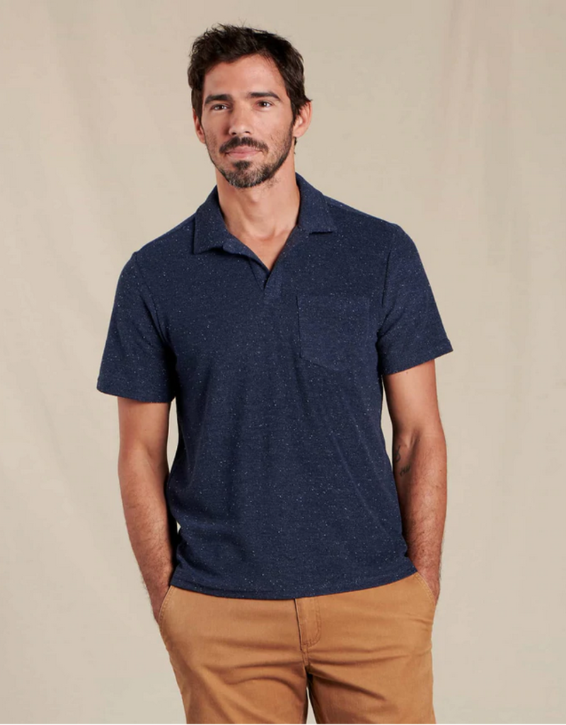 Toad  & Co Toad & Co Eventide Terry SS Polo (M)